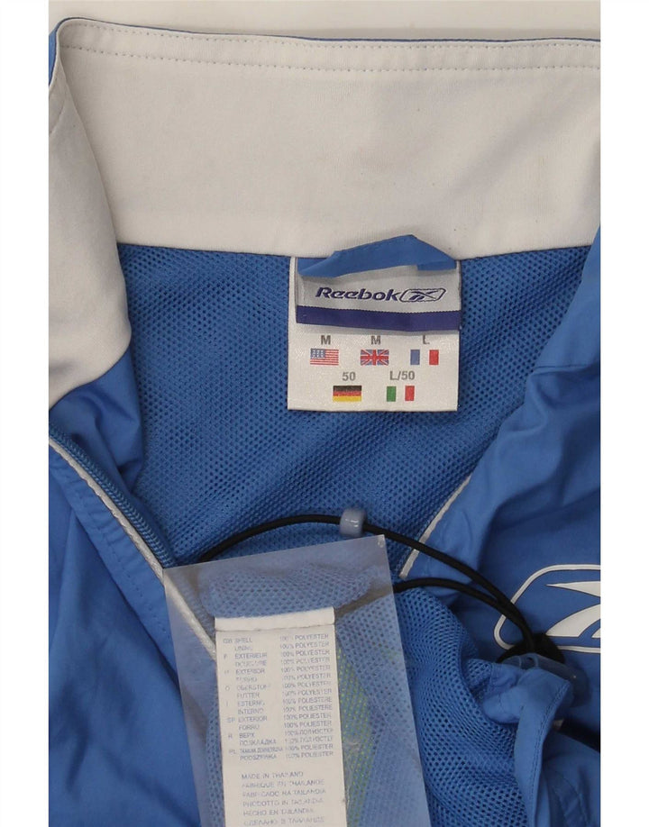 Gilet da uomo Reebok UK 38 poliestere color block blu medio
