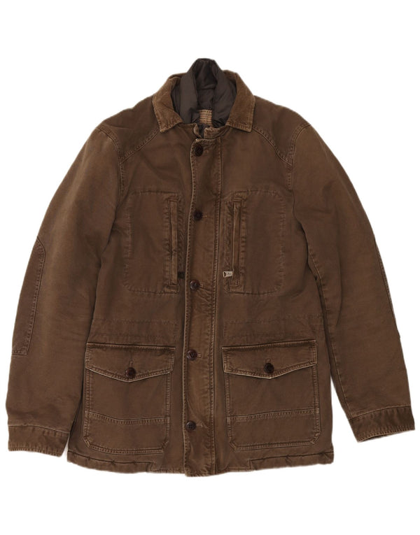 Marlboro Classics Giacca utility da uomo IT 48 Medium Khaki Cotton