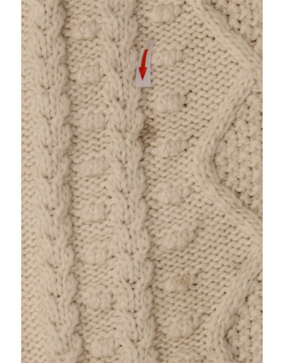 Maglione maglione oversize con collo dolcevita da donna Zara UK 16 grande beige