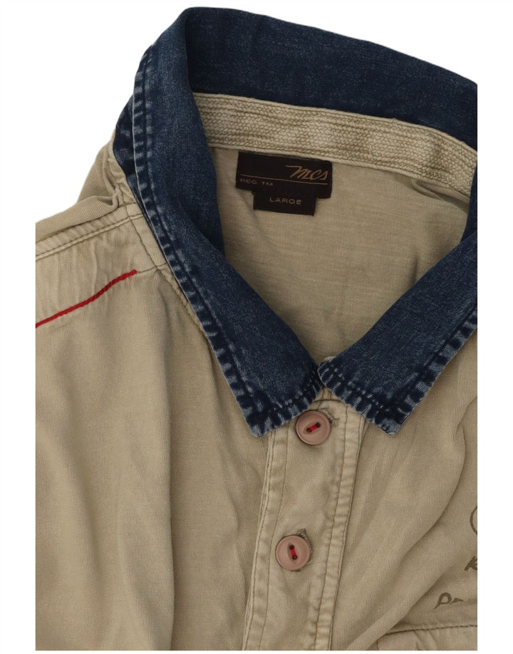 Polo grafica da uomo Marlboro Classics Large verde color block