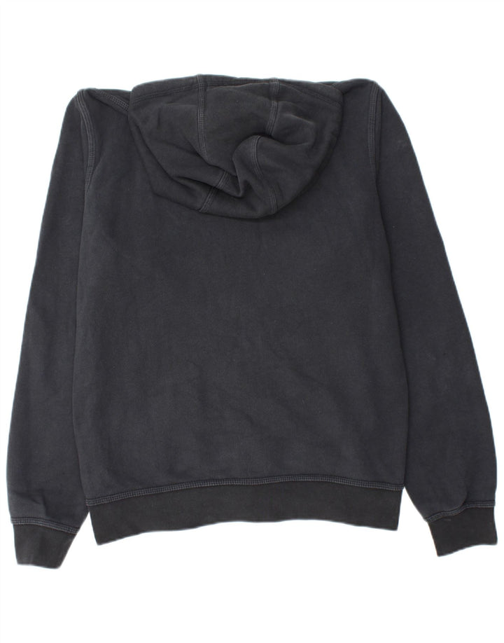 Maglione con cappuccio e zip da uomo NIKE in cotone nero medio