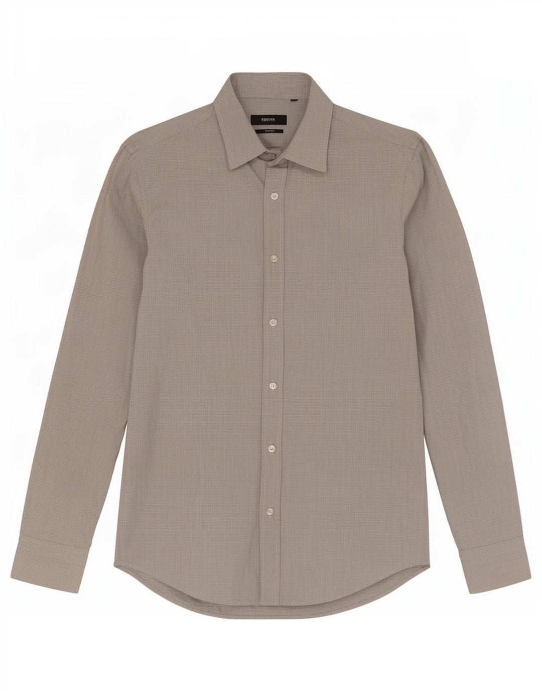 Camicia da uomo Hugo Boss taglia 38 15 cotone a righe grigio medio