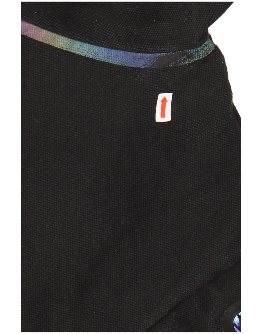 Maglione con cappuccio e zip grafica da donna SUPERDRY UK 12 Poliestere nero medio