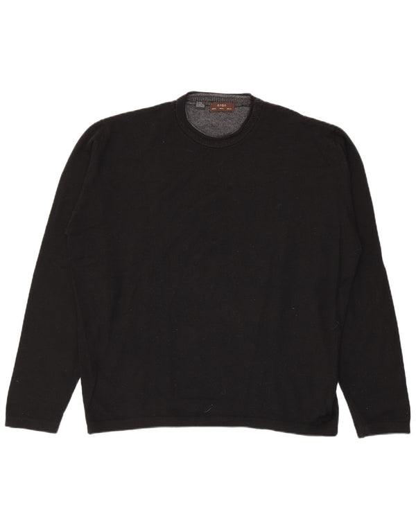 Maglione maglione girocollo da uomo Zara XL in lana nera