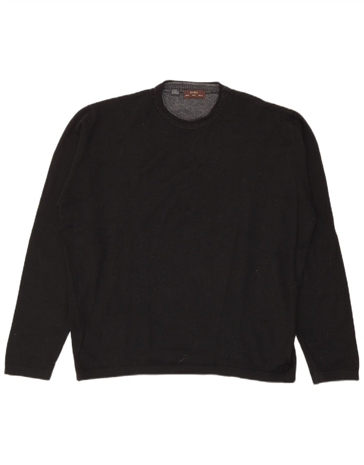Maglione maglione girocollo da uomo Zara XL in lana nera