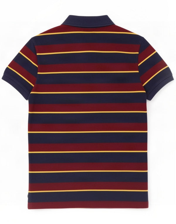 Polo Ralph Lauren Mens Custom Slim Fit Polo Shirt Small Navy Blue Striped