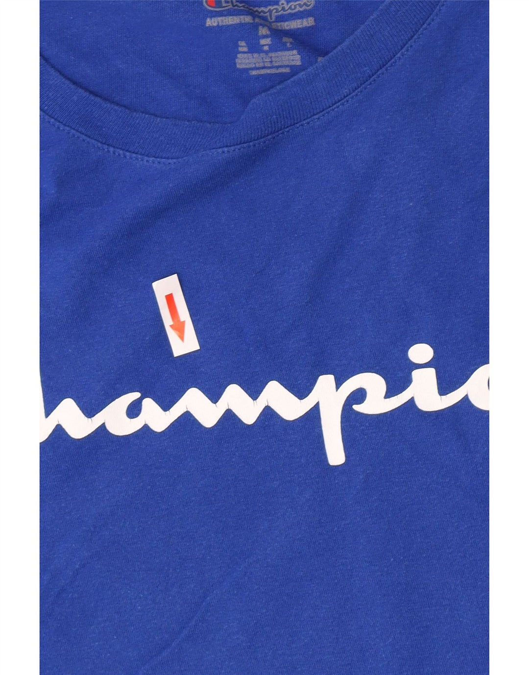 T-shirt grafica da uomo Champion Top blu medio