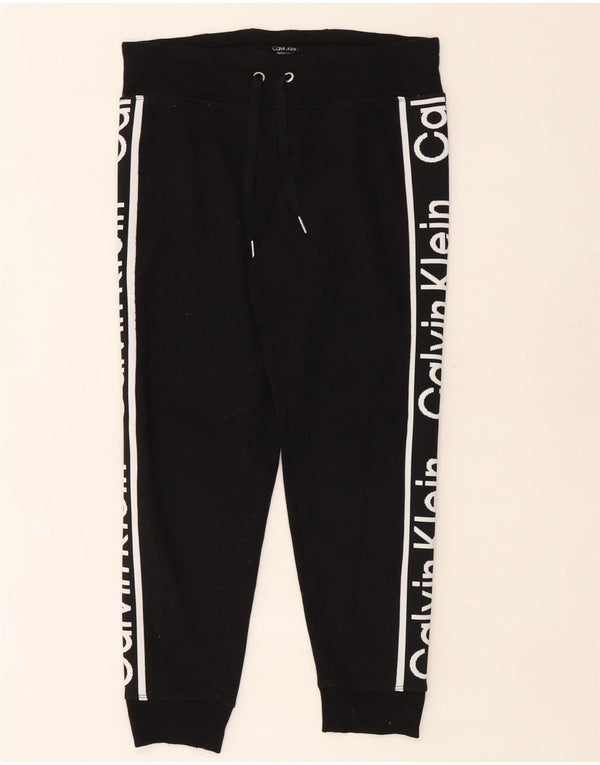Pantaloni da tuta con grafica da donna Calvin Klein Joggers UK 14 Medium Nero