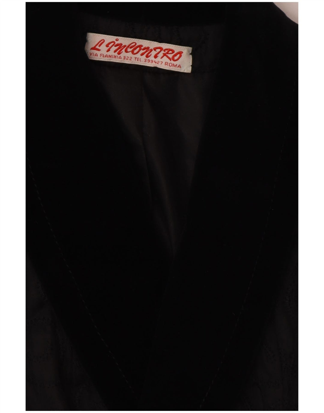 Giacca blazer doppiopetto da donna VINTAGE UK 14 Medium Black Paisley