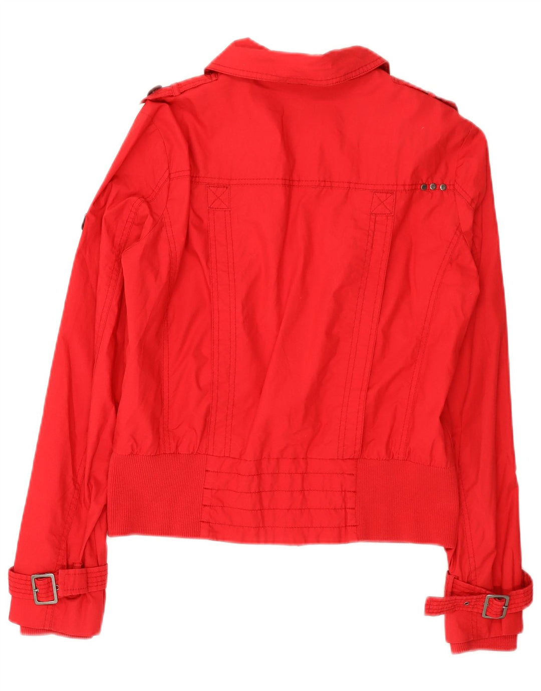 Giacca militare da donna Esprit UK 14 grande cotone rosso