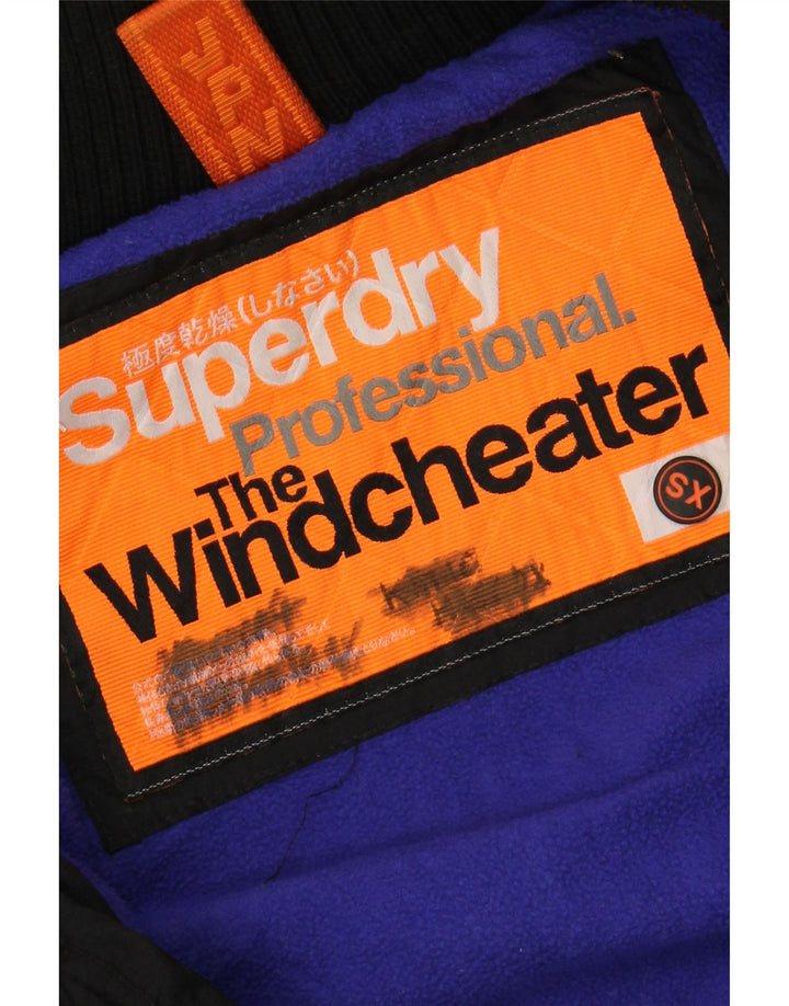 Giacca a vento con cappuccio da donna SUPERDRY The Windcheater UK 6 XS Nera