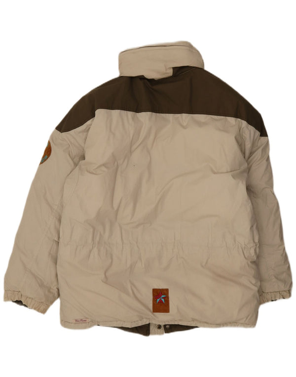 Giacca imbottita reversibile con cappuccio da uomo Stratos UK 38 Colorblock beige medio