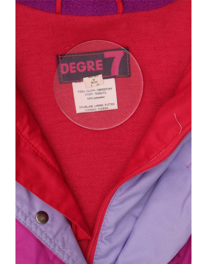 Giacca da sci oversize con cappuccio da donna Degre 7 UK 14 Colore rosa medio