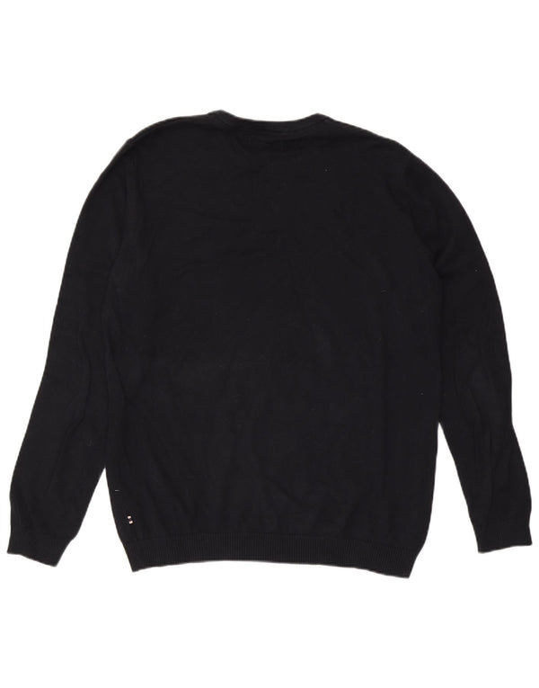 Maglione maglione girocollo da uomo Jack & Jones XL in cotone blu navy