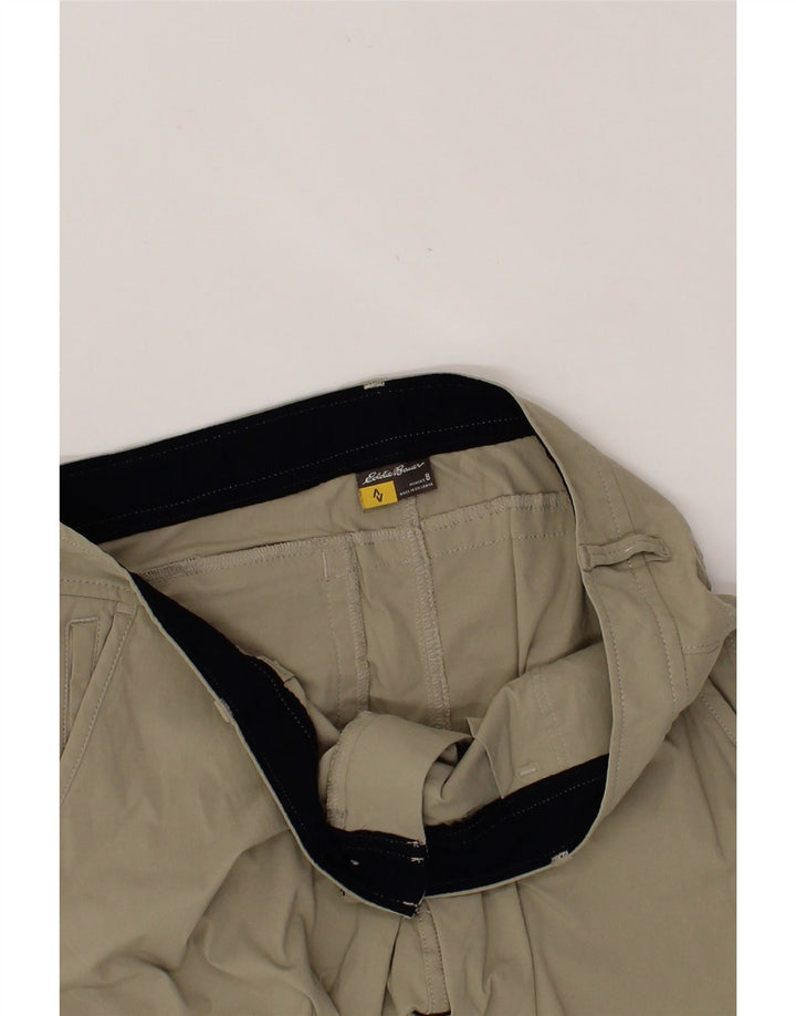 EDDIE BAUER Womens Slim Chino Trousers US 8 Medium W30 L30 Beige Nylon Vintage Eddie Bauer and Second-Hand Eddie Bauer from Messina Hembry 
