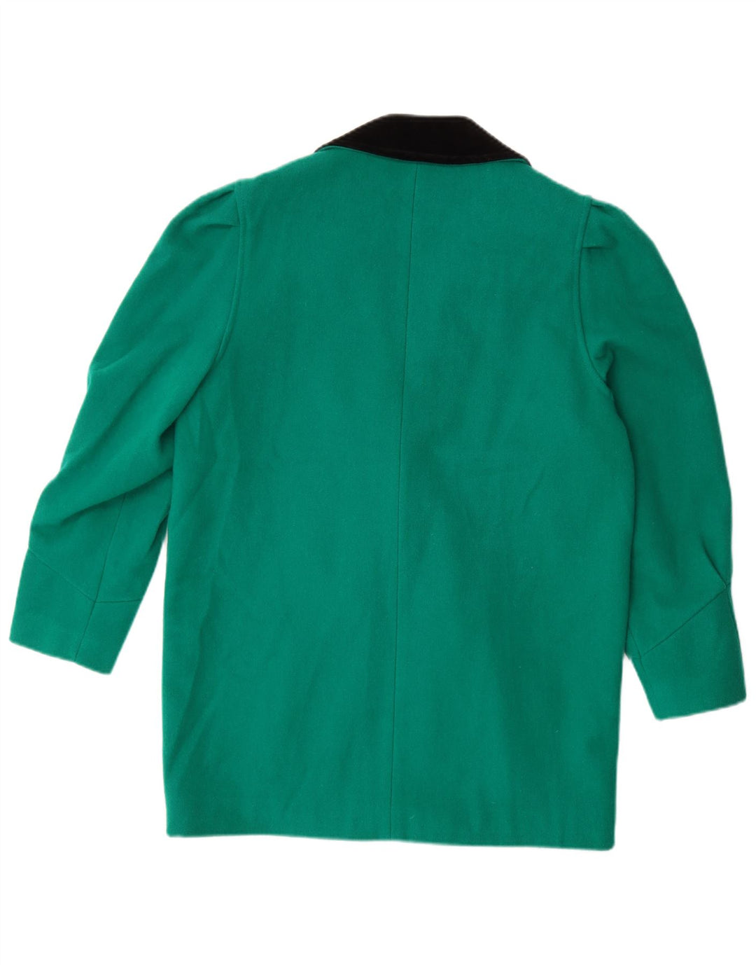 Giacca blazer doppiopetto vintage da donna UK 14 grande blocco colore verde