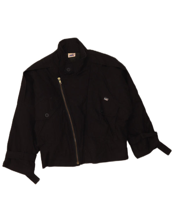 Vintage Boys Bomber Jacket 11-12 Years Black