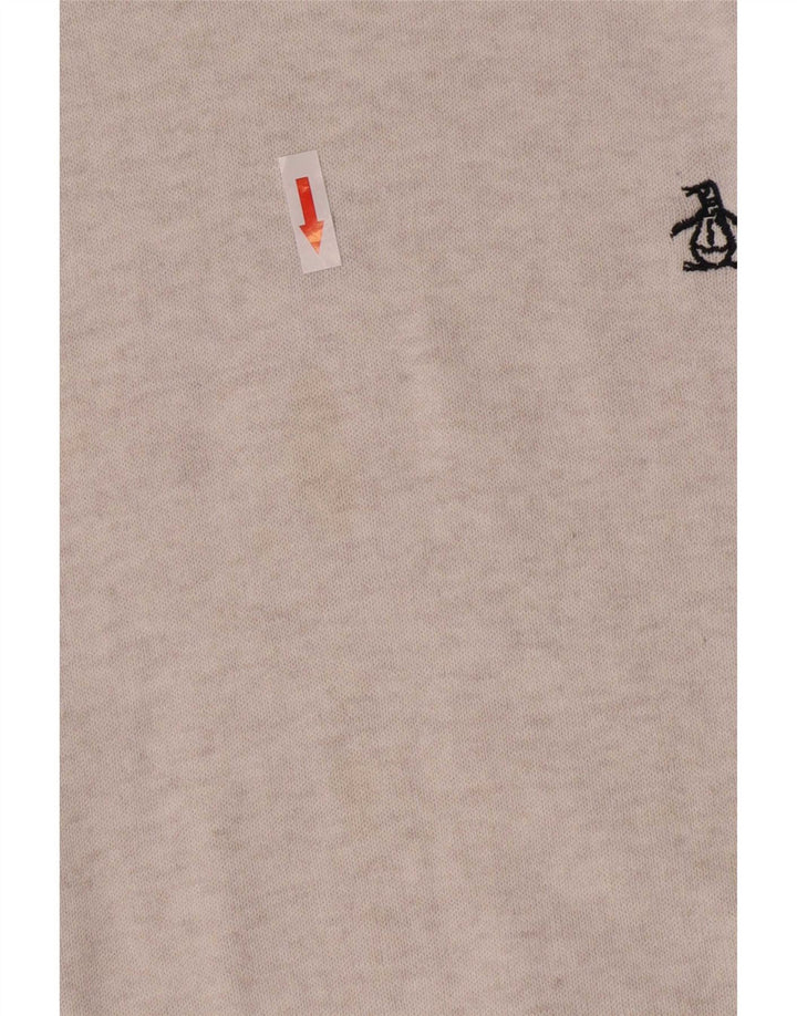 Maglione da uomo con scollo a barca Penguin 2XL cotone grigio