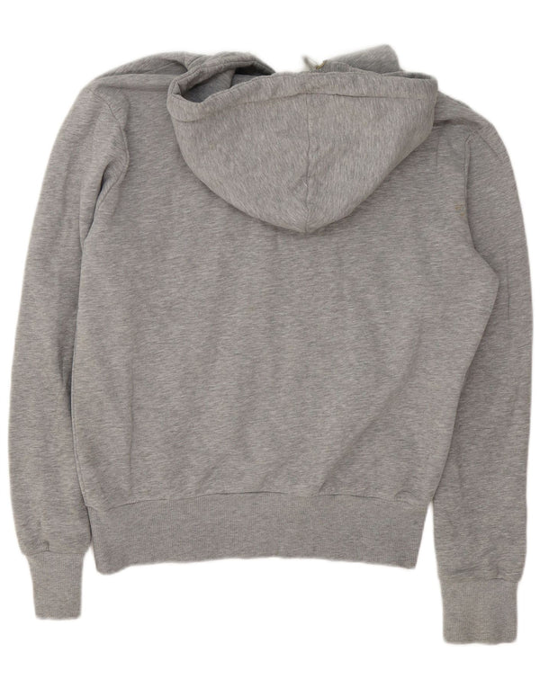 Felpa con cappuccio grafica da uomo Superdry Large in cotone color block grigio