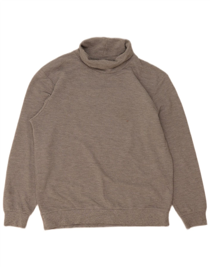 Maglione maglione collo alto da uomo Zara grande poliestere grigio