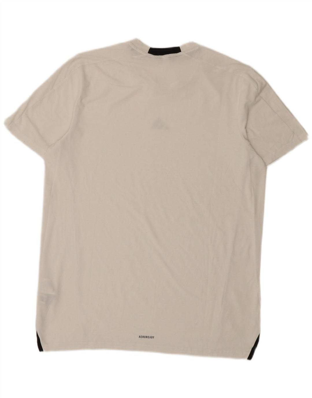 Adidas T-shirt da uomo Top Large in poliestere bianco sportivo
