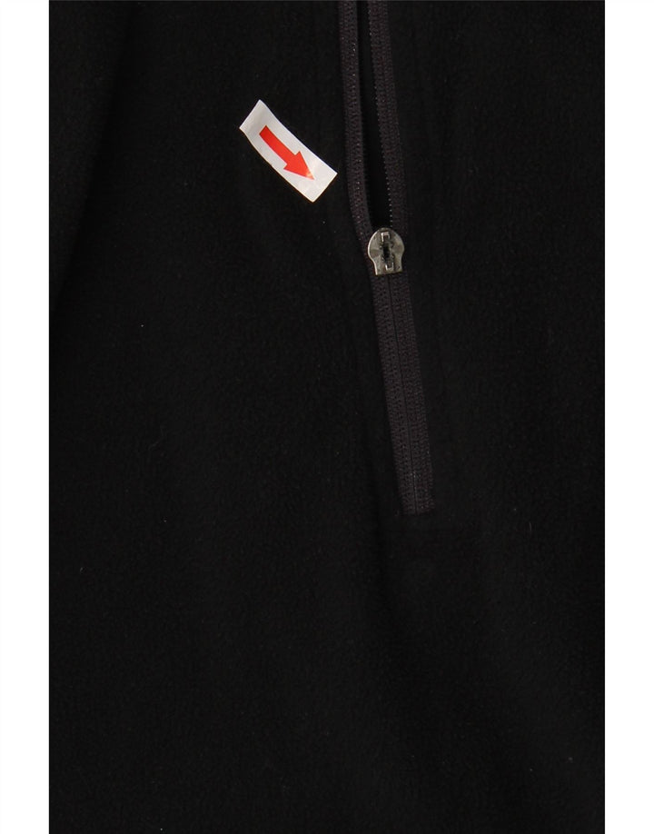 Maglione in pile Umbro da uomo con collo con zip, poliestere nero medio