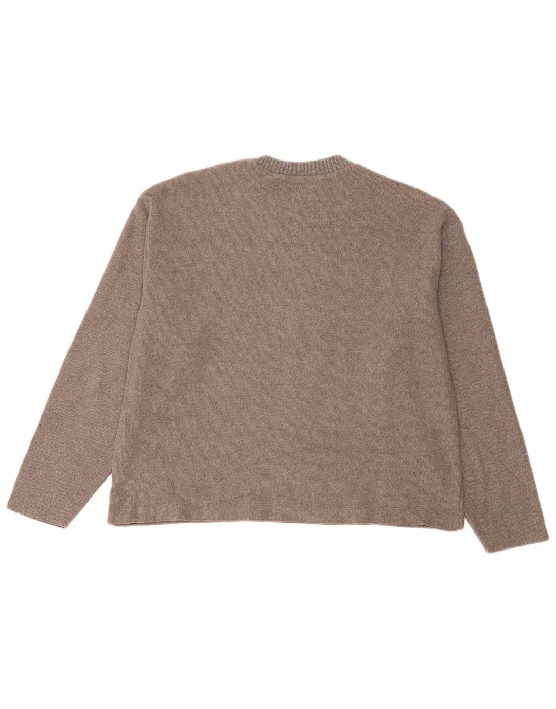 Top Zara da donna a vestibilità ampia a maniche lunghe UK 14 Marrone medio screziato