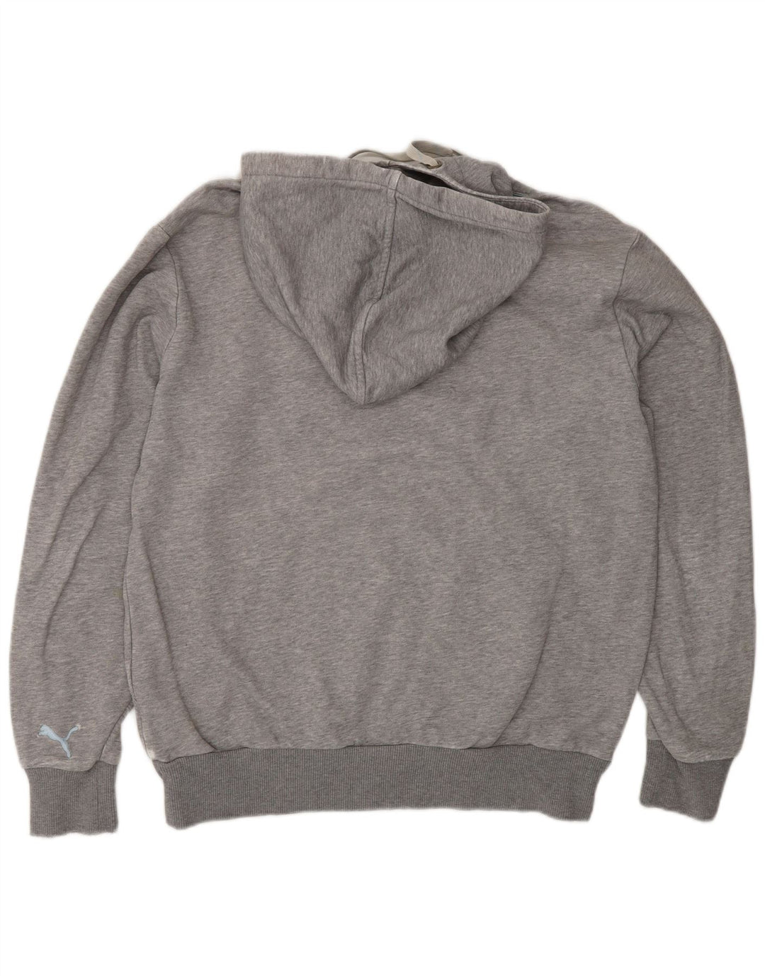 Felpa con cappuccio grafica da uomo Puma grigio medio chiazzato