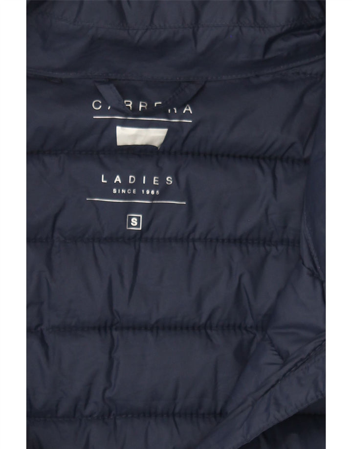 CARRERA Womens Padded Jacket UK 10 Small Navy Blue Polyamide Vintage Carrera and Second-Hand Carrera from Messina Hembry 