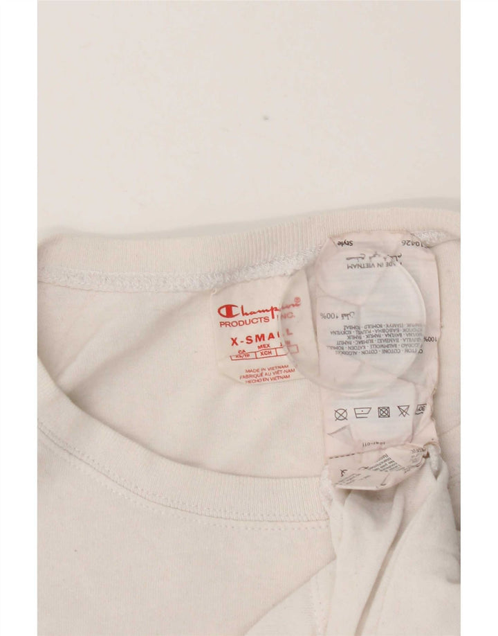 T-shirt da uomo Champion Top XS in cotone bianco