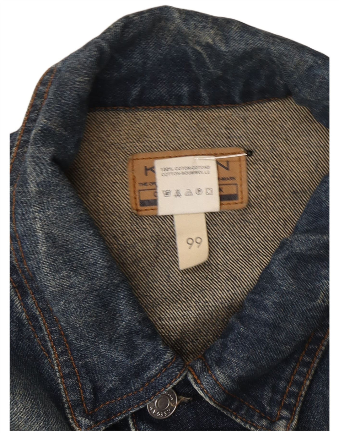 Giacca di jeans da uomo KEEGAN UK 42 XL Cotone blu