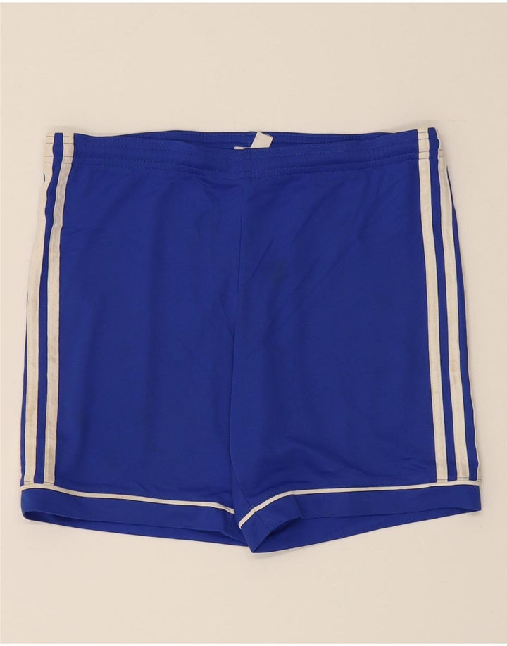 ADIDAS Boys Climalite Sport Shorts 11-12 Years  Blue Polyester Vintage Adidas and Second-Hand Adidas from Messina Hembry 