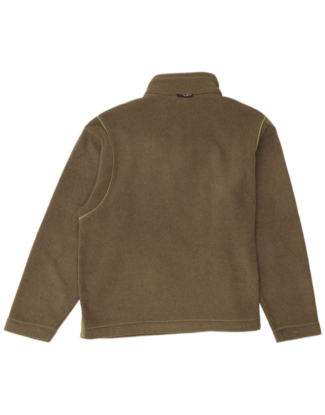 Felpa Fila da uomo con zip e collo, maglione 2XL, poliestere kaki