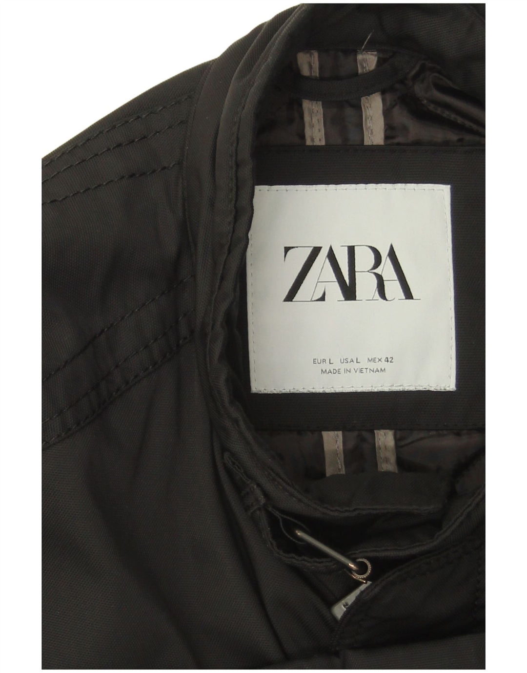 ZARA Mens Utility Jacket UK 40 Large Black
