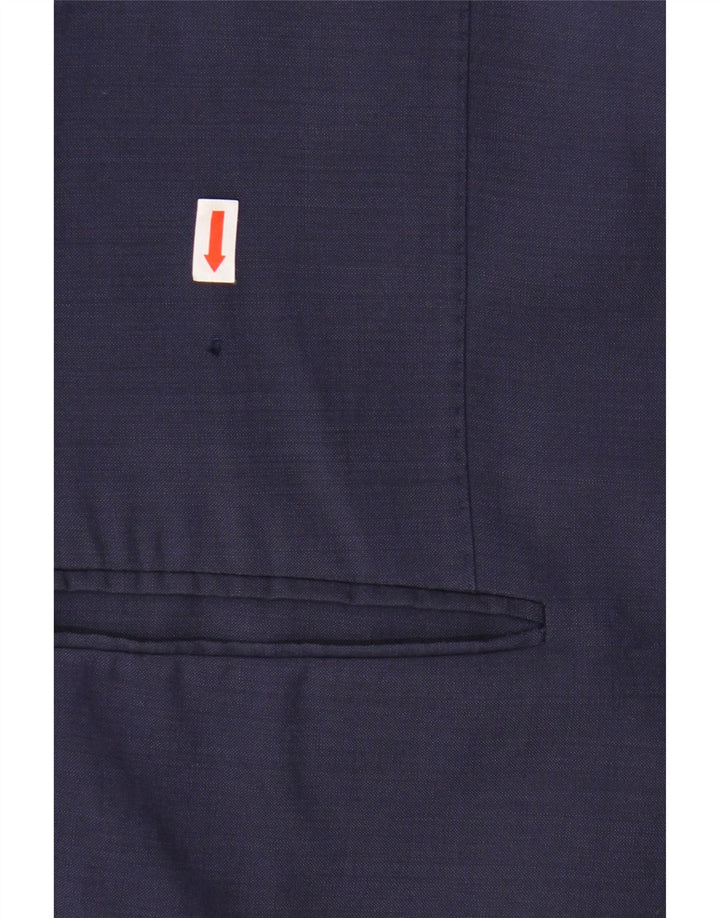 Giacca blazer da uomo a 2 bottoni VINTAGE IT 48 viscosa blu navy medio