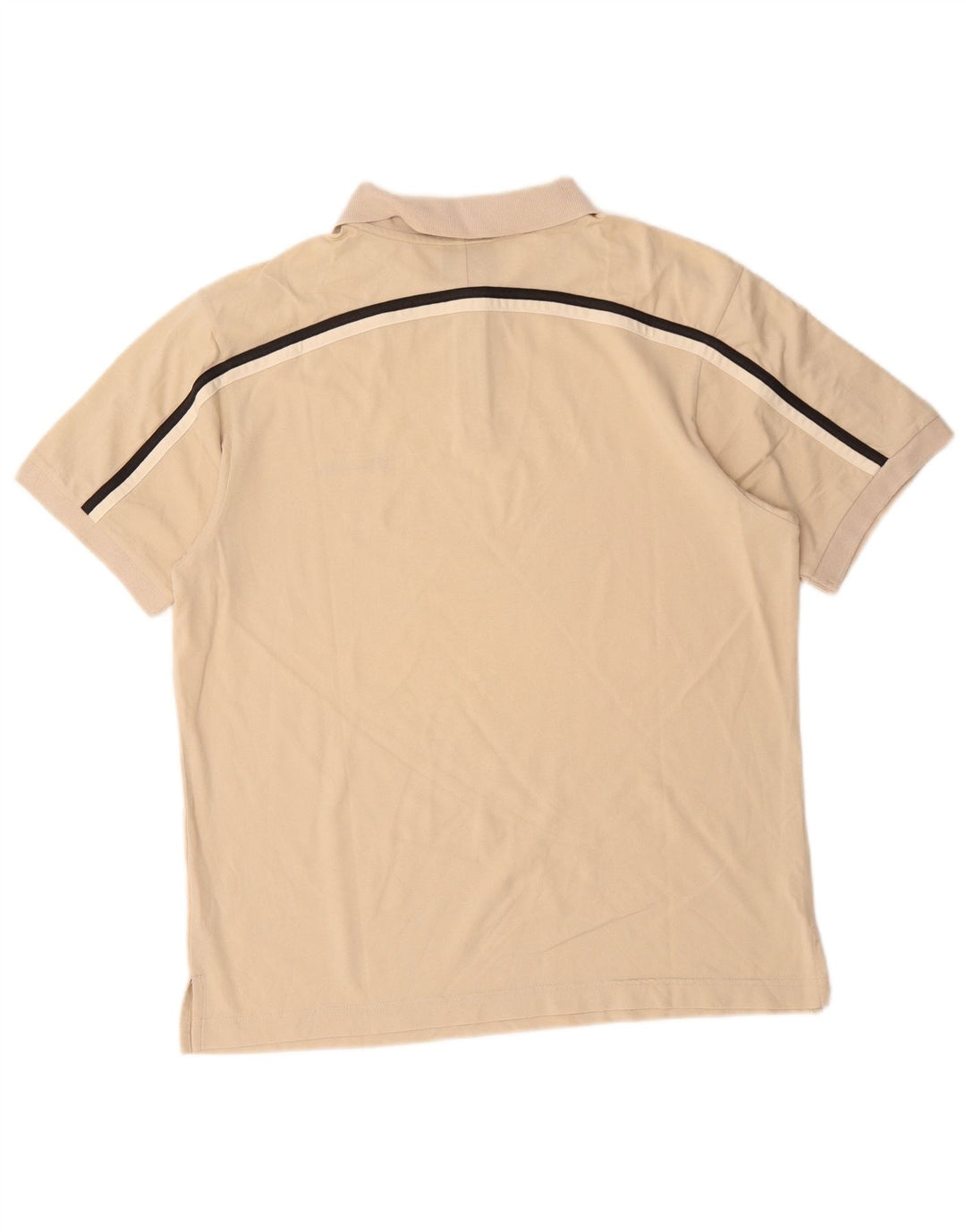 Polo Champion da uomo con zip e collo in cotone color block beige medio