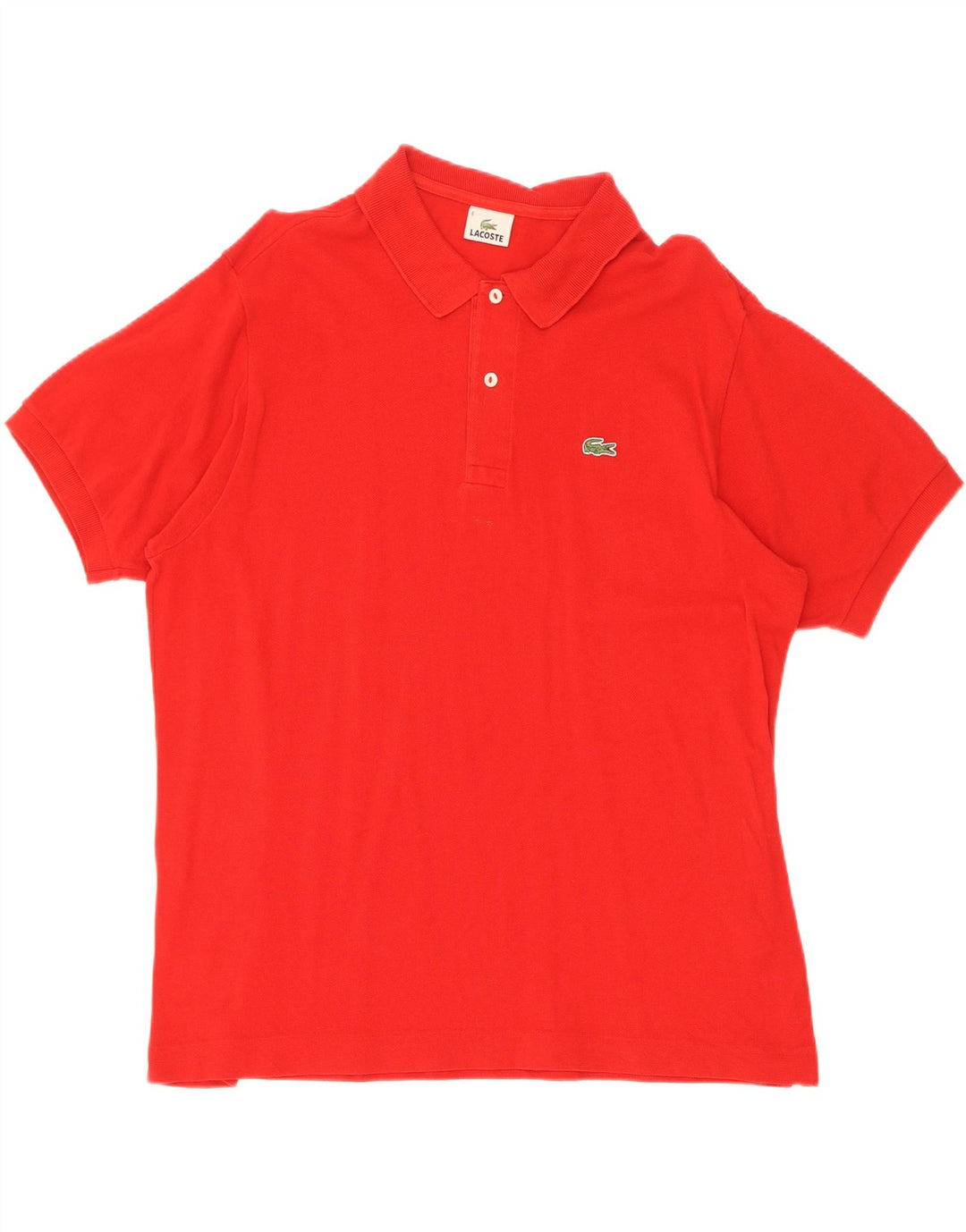 Polo da uomo Lacoste taglia 6 XL in cotone rosso