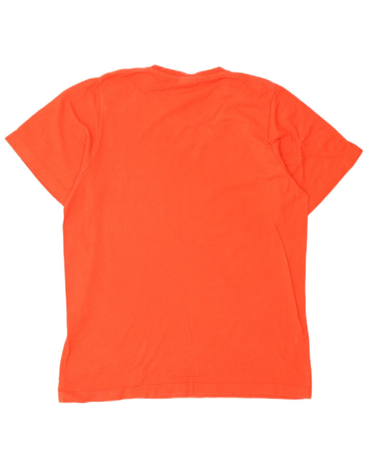 T-shirt grafica da uomo Adidas Top in cotone rosso medio