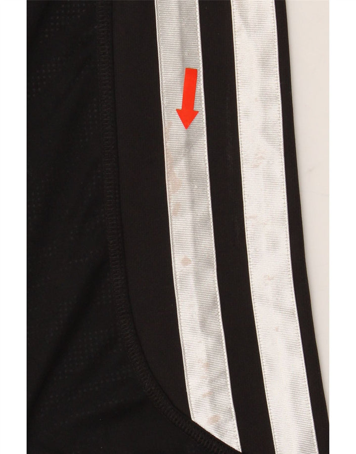 ADIDAS Mens Sport Shorts Small Black Polyester Vintage Adidas and Second-Hand Adidas from Messina Hembry 