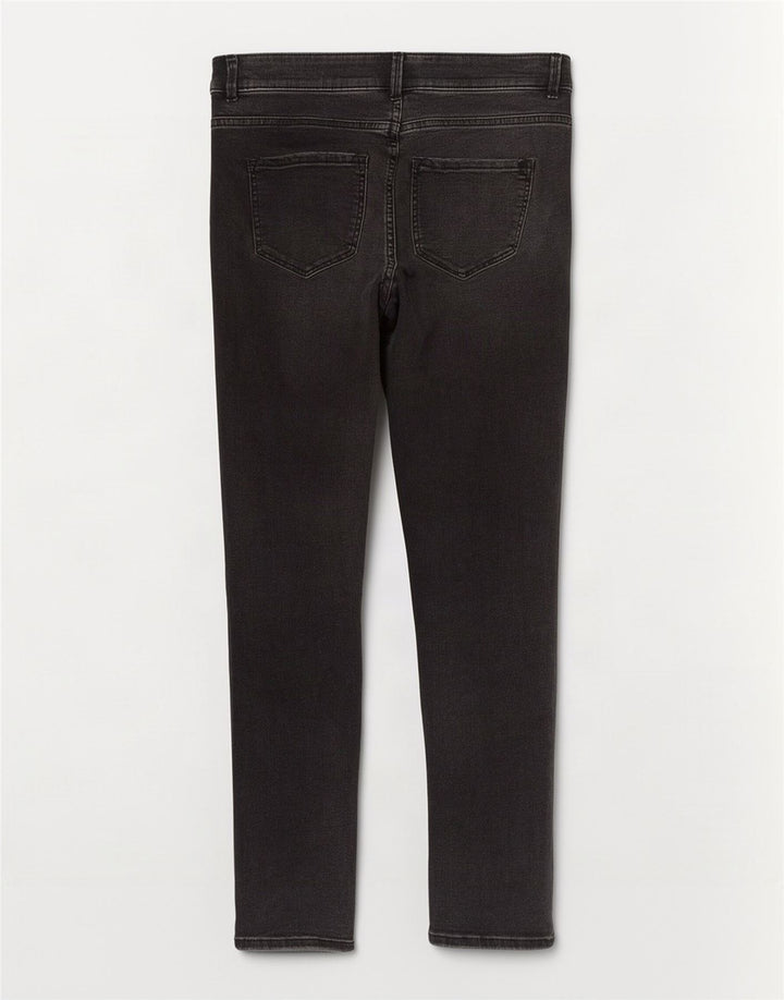 Jeans slim da donna Marks & Spencer UK 10 piccoli W27 L29 cotone nero