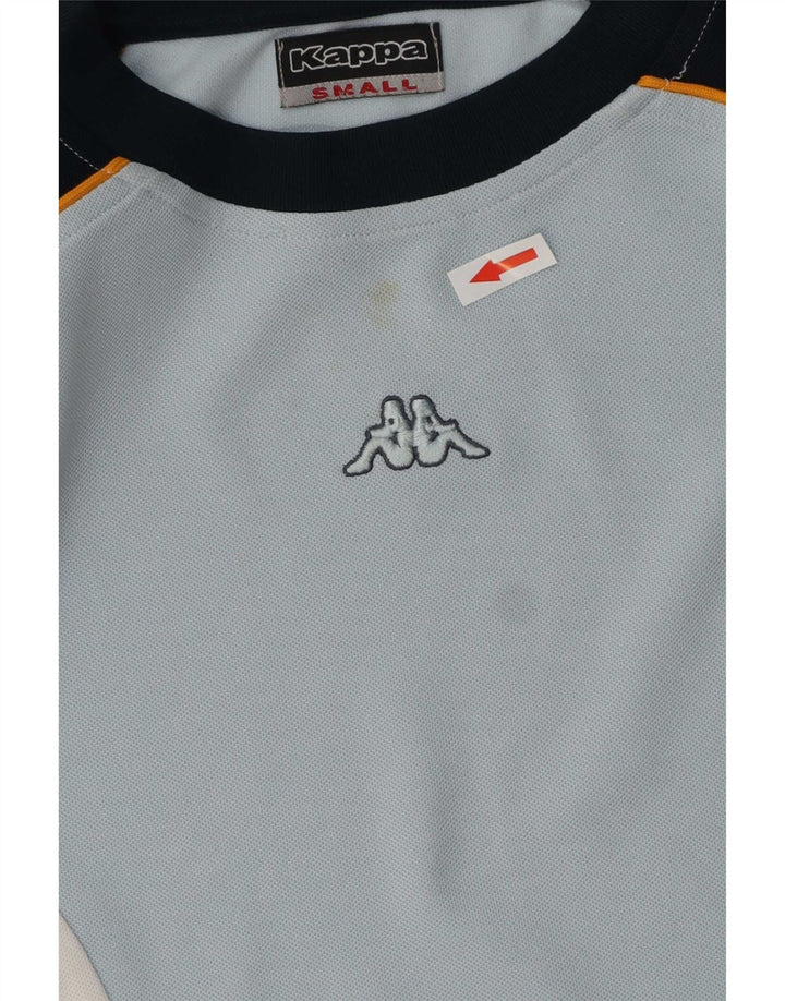 T-shirt da uomo Kappa Top Small blu in poliestere color block