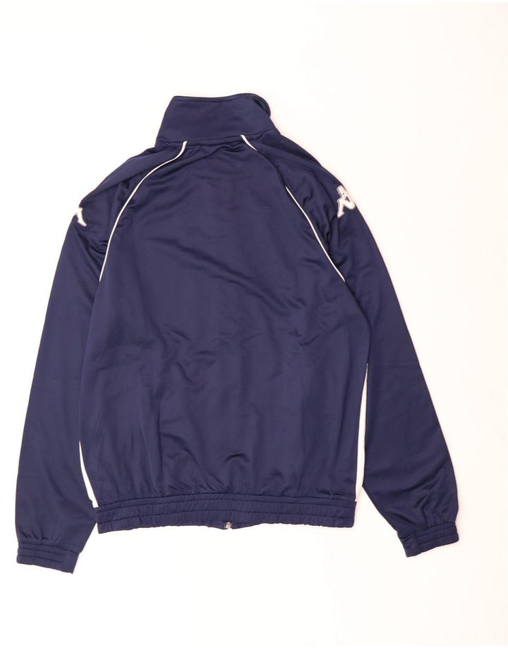 Giacca da tuta da uomo Kappa in poliestere color block medio blu navy