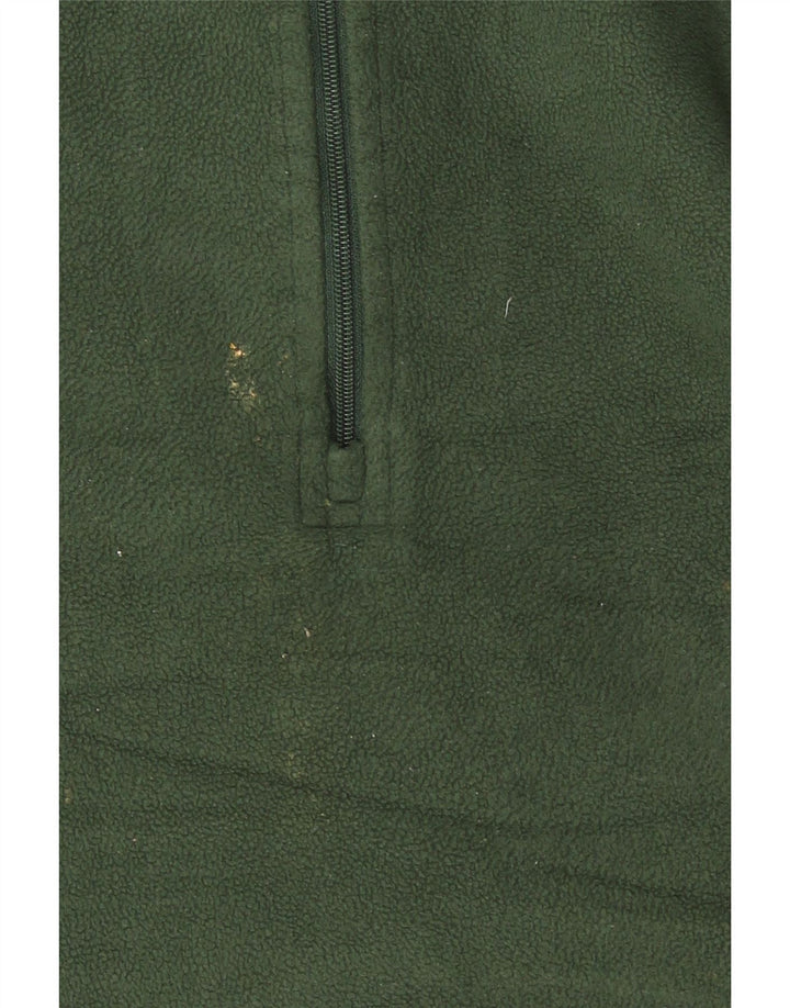 Maglione in pile da uomo con collo con zip Mountain Warehouse 2XL Poliestere verde