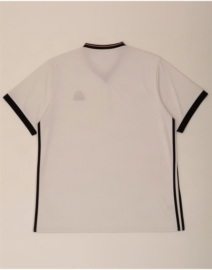 T-shirt Adidas Climalite da uomo Top 2XL Poliestere color block bianco