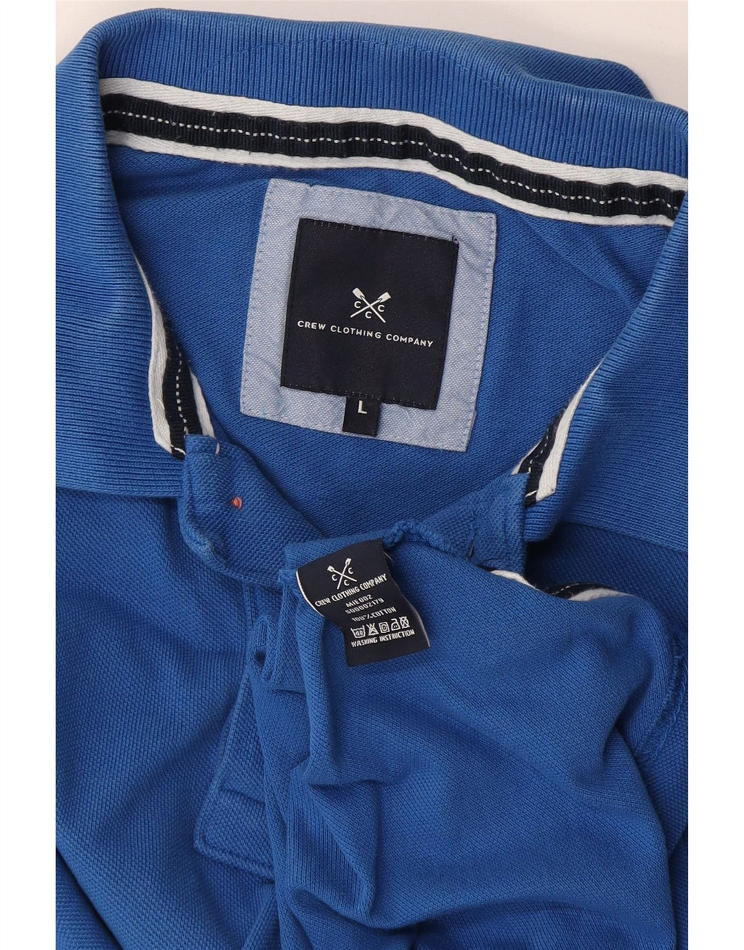 Crew Clothing Polo da uomo grande in cotone blu