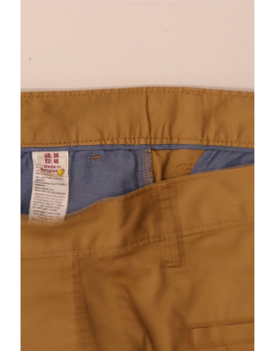 Pantaloncini chino da uomo Penguin W30 cotone beige medio