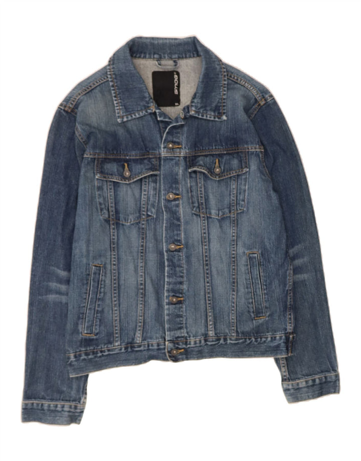 SMOG Womens Denim Jacket UK 18 XL Blue Cotton Vintage Smog and Second-Hand Smog from Messina Hembry 