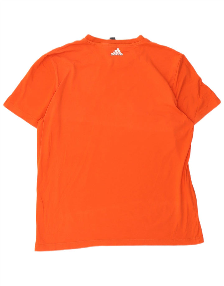 T-shirt grafica da uomo Adidas Top grande arancione