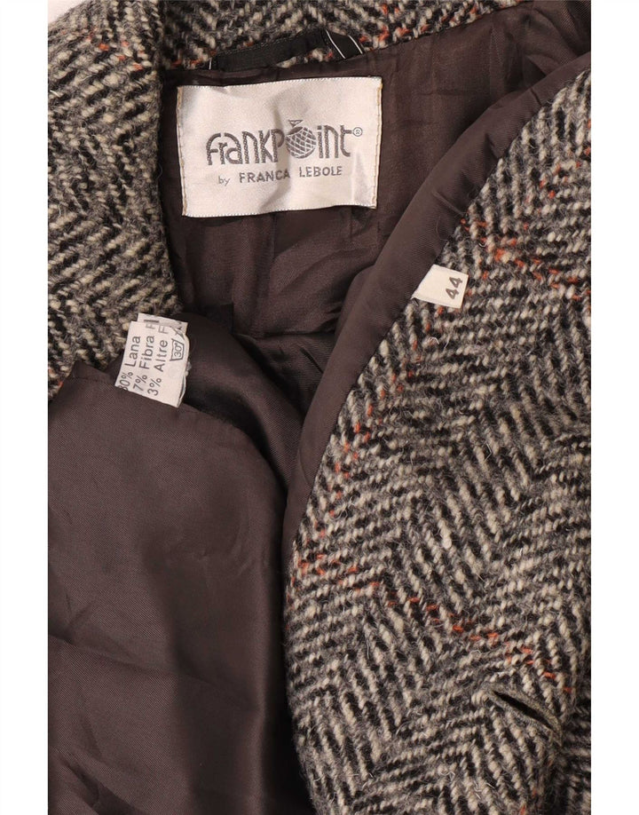 Cappotto doppiopetto donna vestibilità ampia Lebole IT 44 Pied de poule grigio medio
