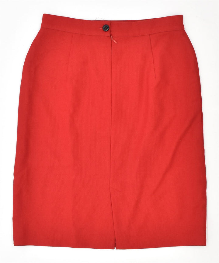 Gonna a tubino da donna CENTAL IT 46 grande W30 rossa vintage